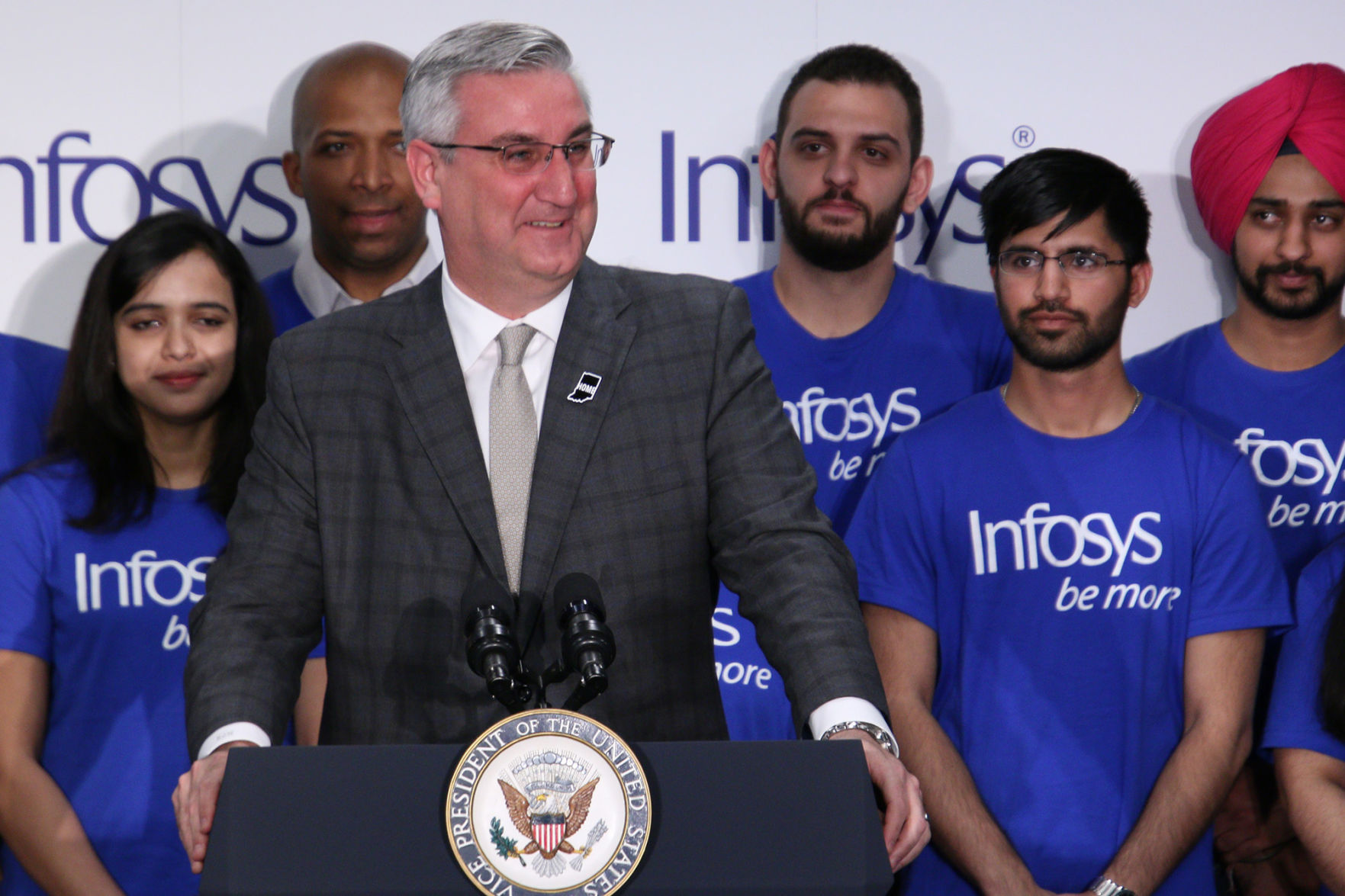 Gov. Eric Holcomb / Infosys